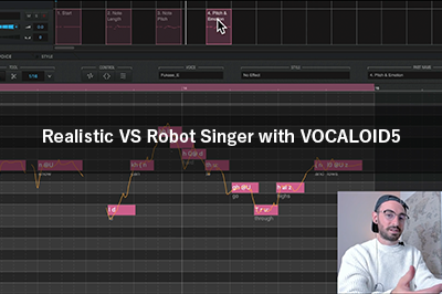 Realistic VS Robot Singer with VOCALOID5