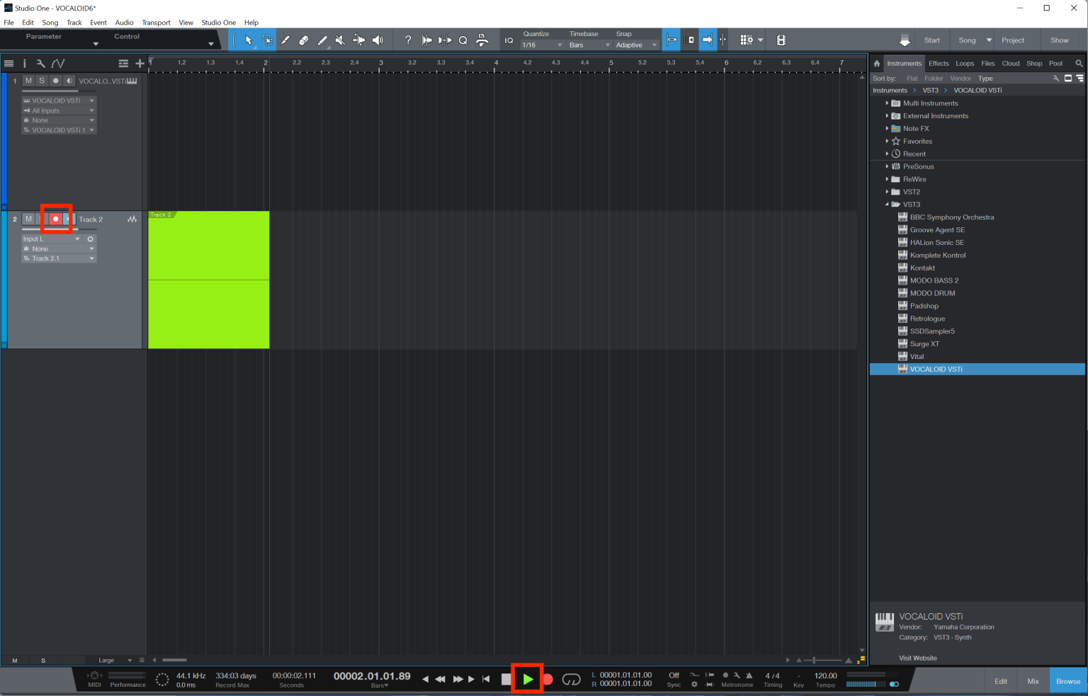 VOCALOID6 Setup guide for PreSonus Studio One series VOCALOID the
