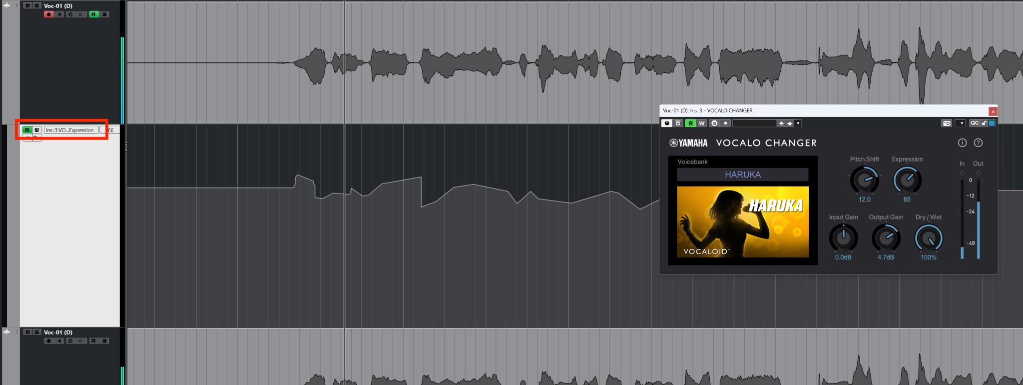 VOCALO CHANGER PLUGIN introduction and basic use VOCALOID the