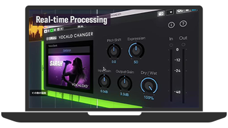 VOCALOID CHANGER PLUGIN operation image